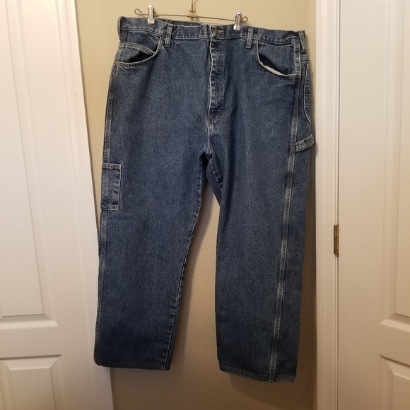 Bulwark FR 46x29 Mens Flame Resistant Denim Work Jeans  5 pocket Carpenter - Picture 1 of 11